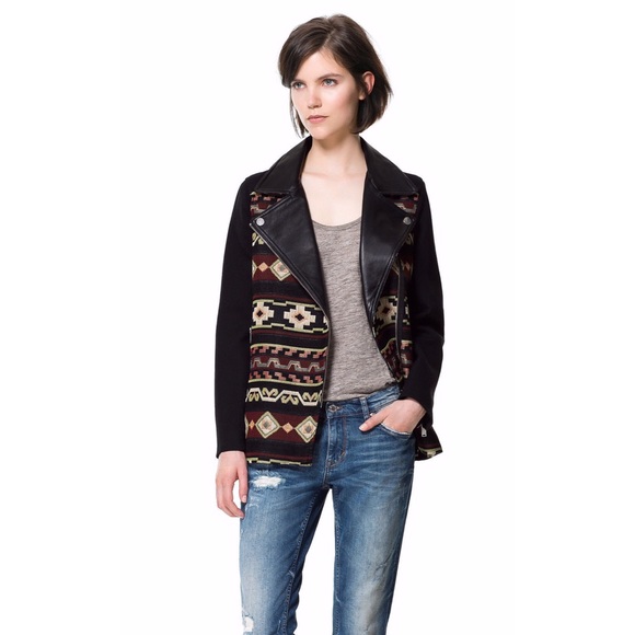 zara aztec jacket